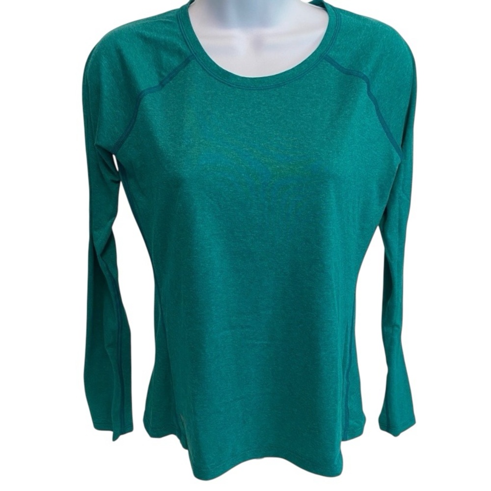 Eastern Mountain Women's Essence Peak Long-Sleeve Tee Techwick Green Sz XS